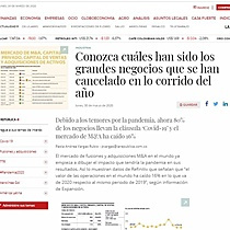 Conozca cules han sido los grandes negocios que se han cancelado en lo corrido del ao